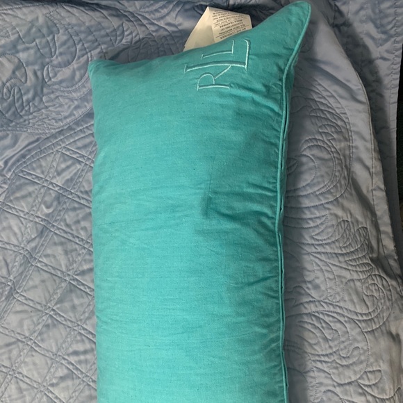 turquoise accent pillow